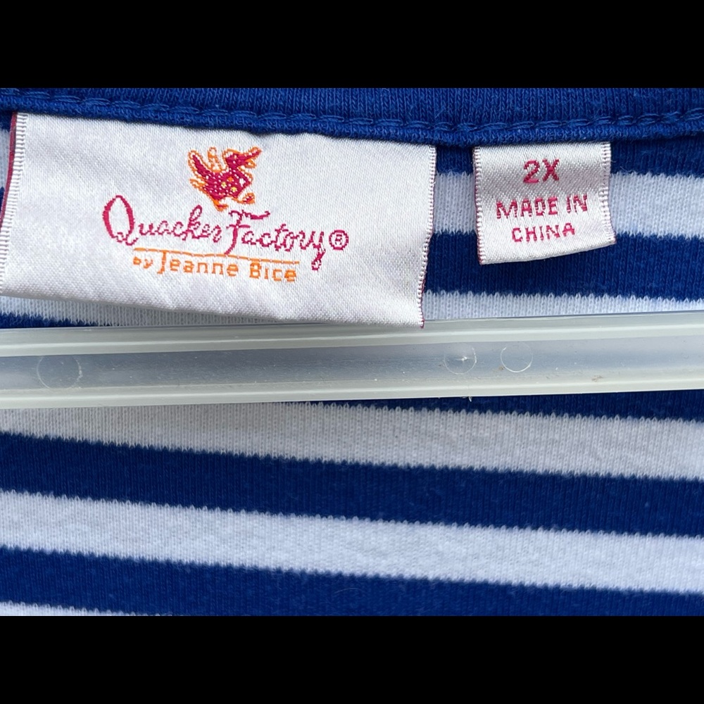 Quacker Factory 2x Sequined Nautical Summer T-Shi… - image 7